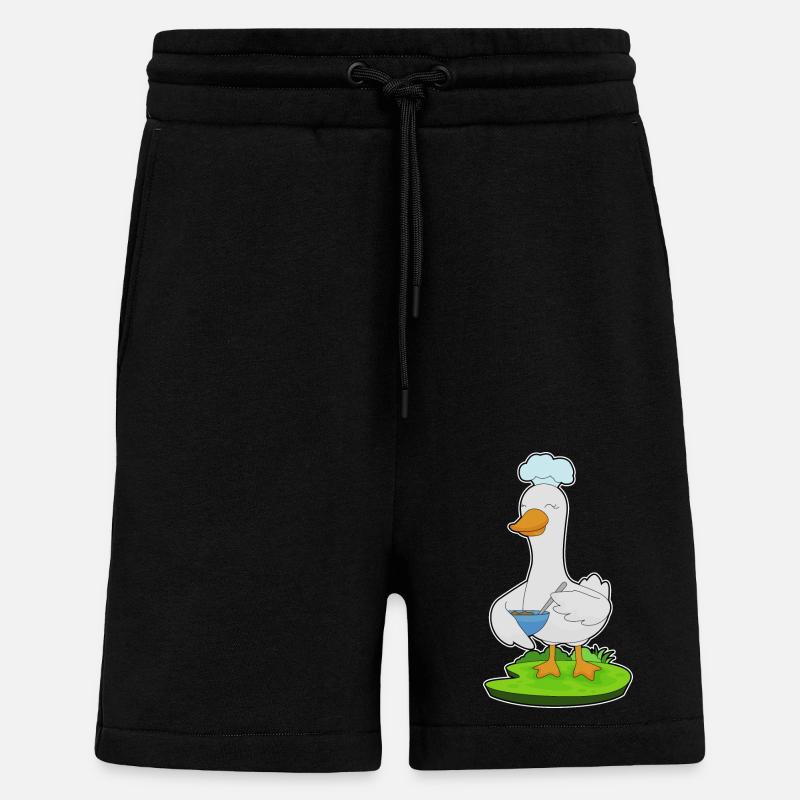 Duck Cooking Bowl - Shorts - made by SPREAD - SOLID BLACK