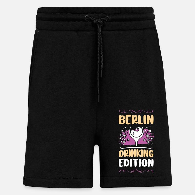 Berlin Party Urlaub - Shorts - made by SPREAD - SOLID BLACK