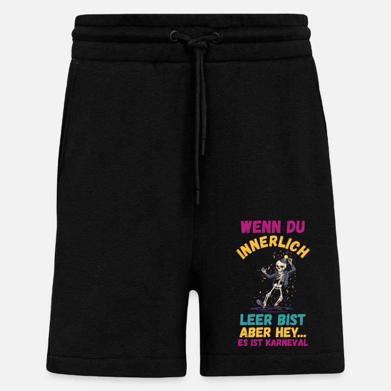 Costume de carnaval Carnaval - Short bio décontracté fabriqué en UE - SOLID BLACK