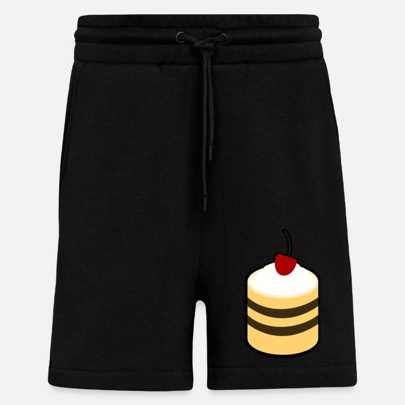 Kuchen mit Kirsche - Shorts - made by SPREAD - SOLID BLACK