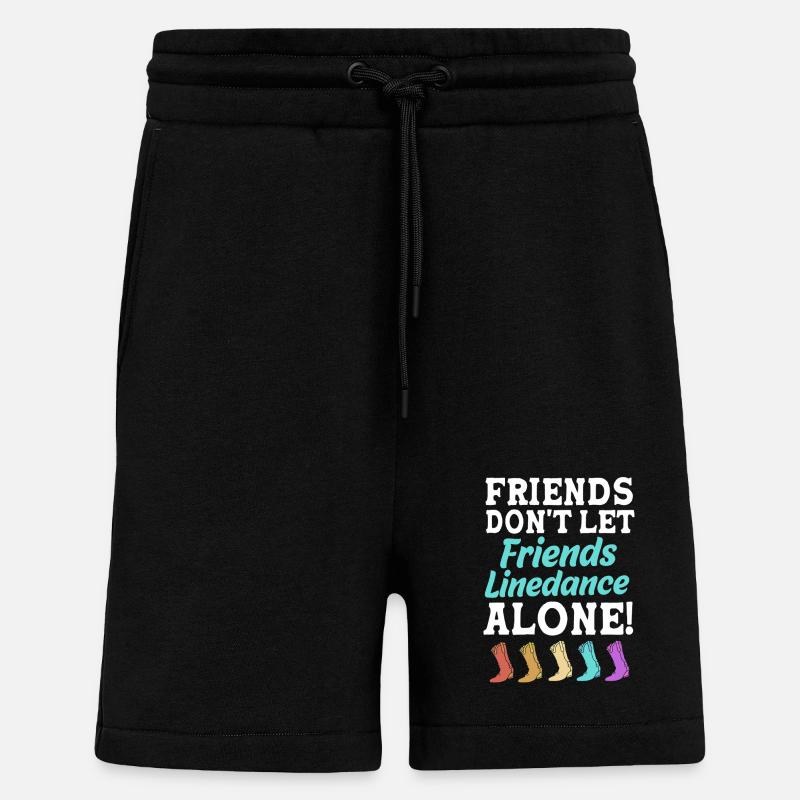 Linedance - Shorts - made by SPREAD - SOLID BLACK