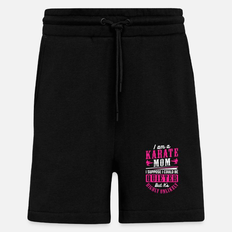 Karate Mom - Shorts - made by SPREAD - SOLID BLACK