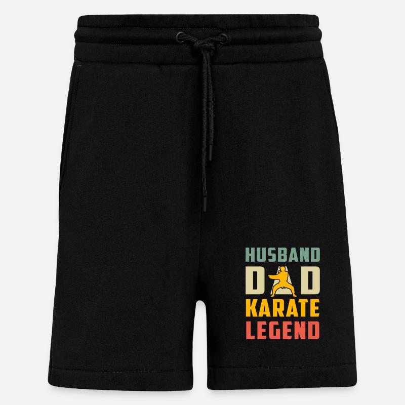Ehemann Papa Karate Legende - Shorts - made by SPREAD - SOLID BLACK