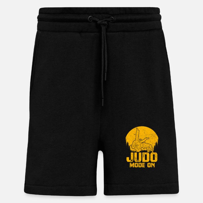 Mode judo activé - Short bio décontracté fabriqué en UE - SOLID BLACK
