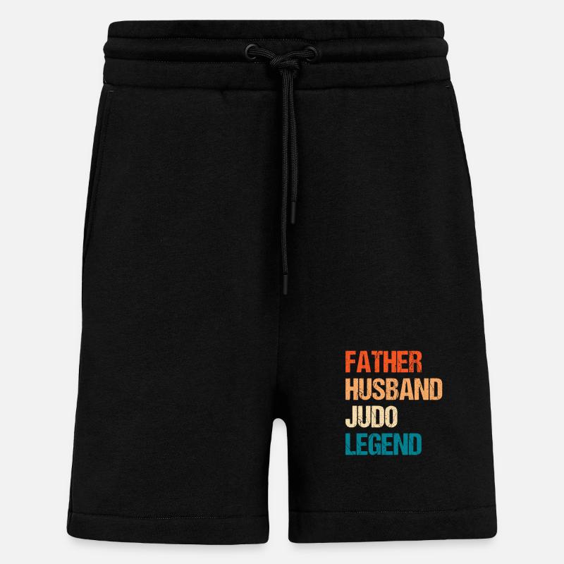 Vater Ehemann Judo-Legende - Shorts - made by SPREAD - SOLID BLACK