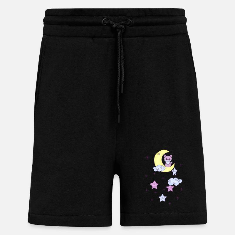 Fuchs im Mond - Shorts - made by SPREAD - SOLID BLACK