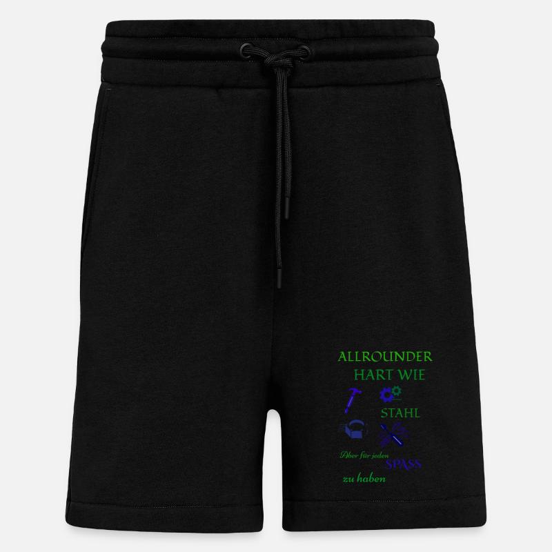 Handwerker Kaffee und Bier - Shorts - made by SPREAD - SOLID BLACK