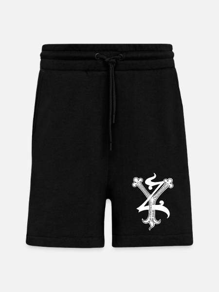 Letters YZ Rapp art - Shorts - made by SPREAD - SOLID BLACK