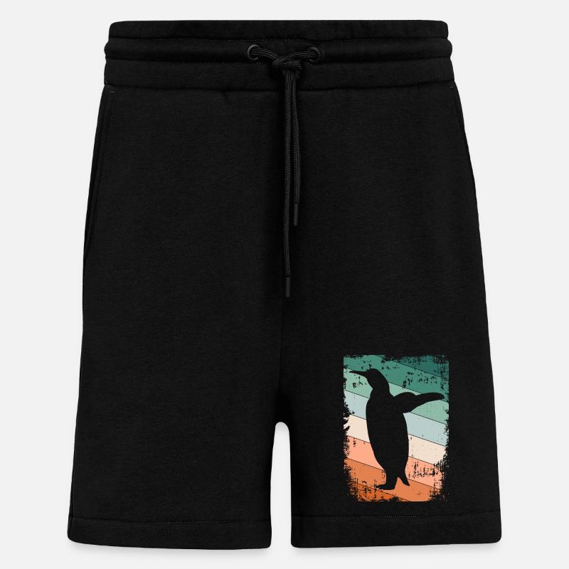 Pinguin Pinguine - Shorts - made by SPREAD - SOLID BLACK