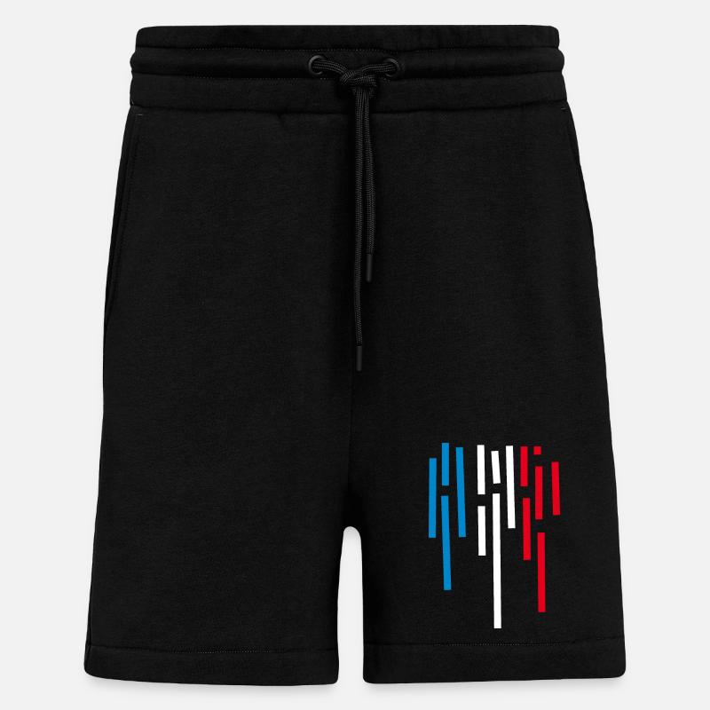Frankreich Flagge - Shorts - made by SPREAD - SOLID BLACK