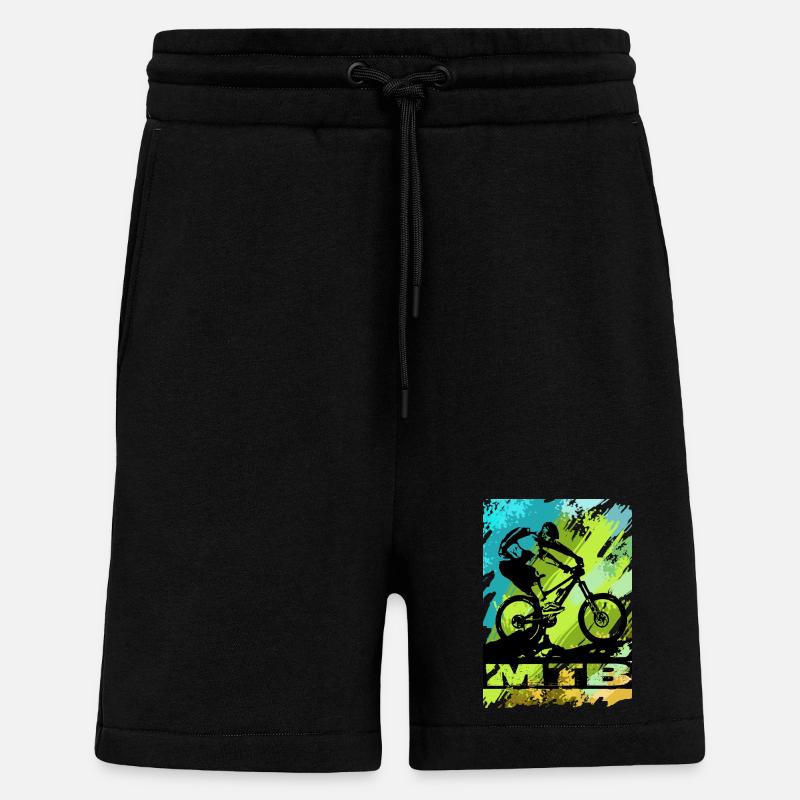 Vélo VTT - Short bio décontracté fabriqué en UE - SOLID BLACK