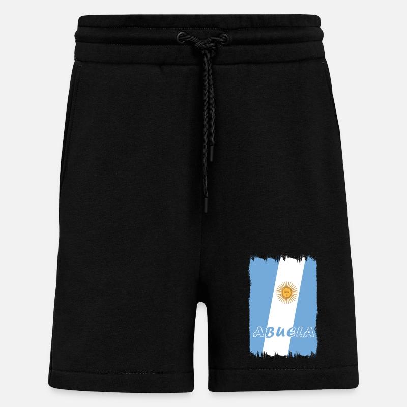 Argentinien Großmutter Design - Shorts - made by SPREAD - SOLID BLACK
