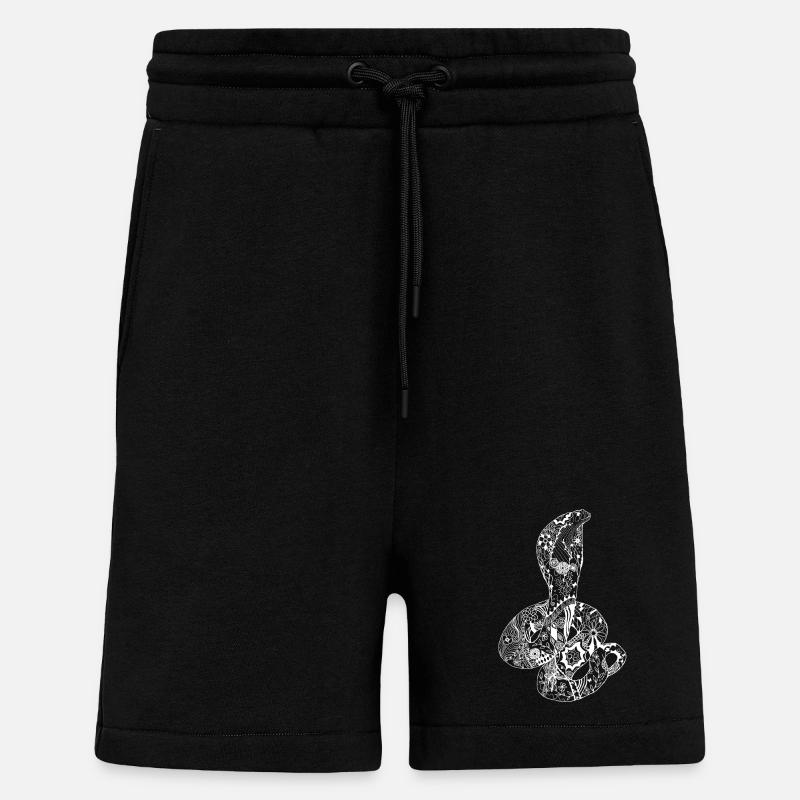 Patchwork Cobra - Shorts - made by SPREAD - SOLID BLACK