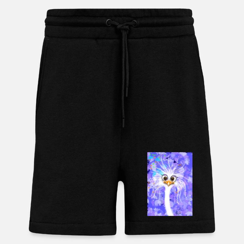 Fabelhafter flauschiger Strauß - Shorts - made by SPREAD - SOLID BLACK