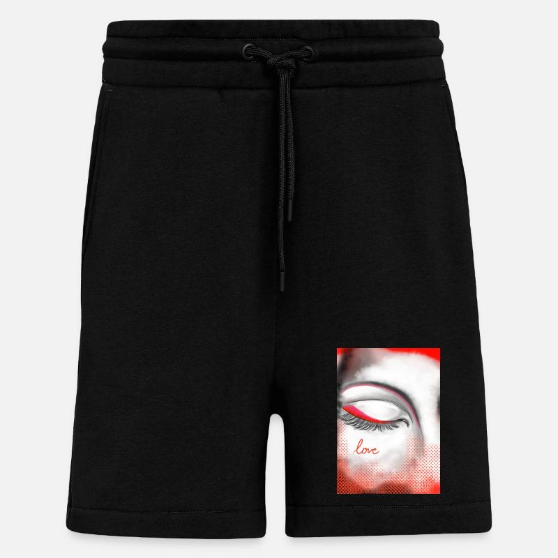 Herz und Liebe auf Highlight - Shorts - made by SPREAD - SOLID BLACK