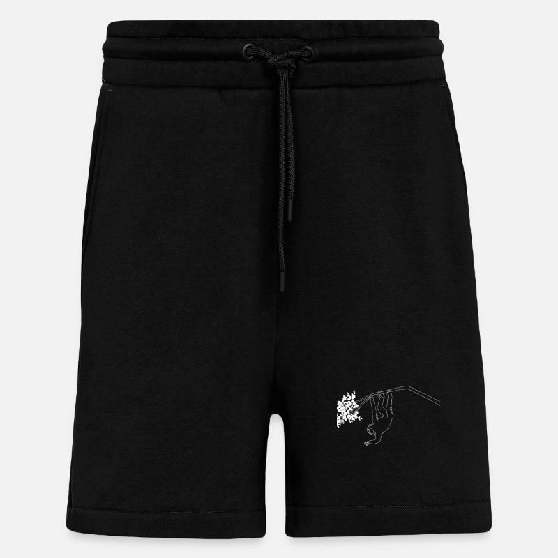 Monkey lineart - Shorts - made by SPREAD - SOLID BLACK