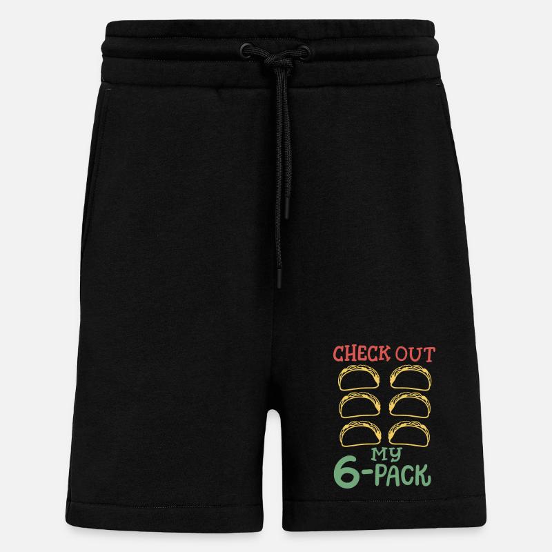 Taco Cinco de Mayo mexikanisch - Shorts - made by SPREAD - SOLID BLACK