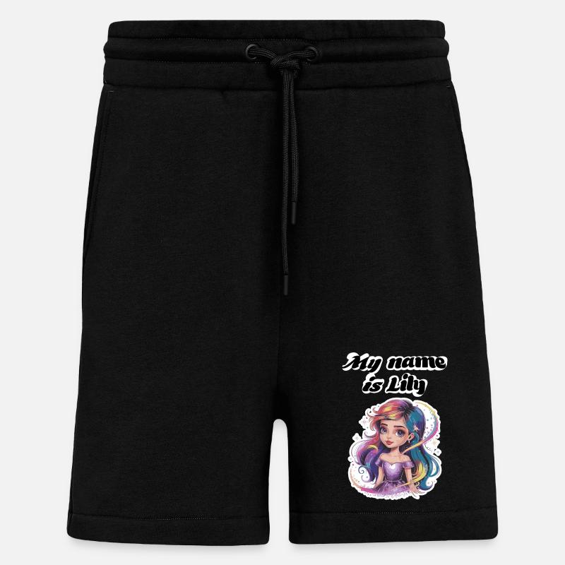 My name is Lily 2026 - Shorts - made by SPREAD - SOLID BLACK