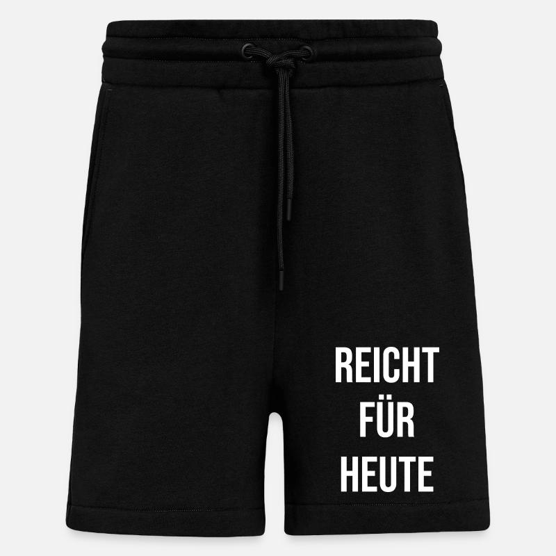 Enough for today - Shorts - made by SPREAD - SOLID BLACK