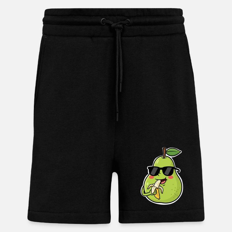 Lustige Birne - Shorts - made by SPREAD - SOLID BLACK