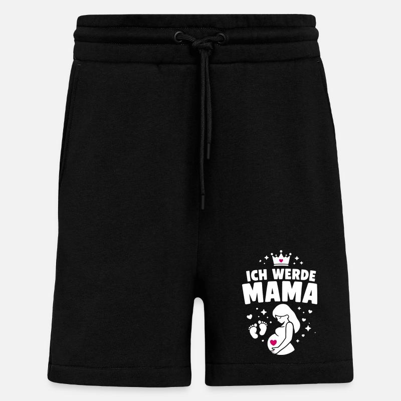 Ich werde Mama - Mutterschaft - Shorts - made by SPREAD - SOLID BLACK