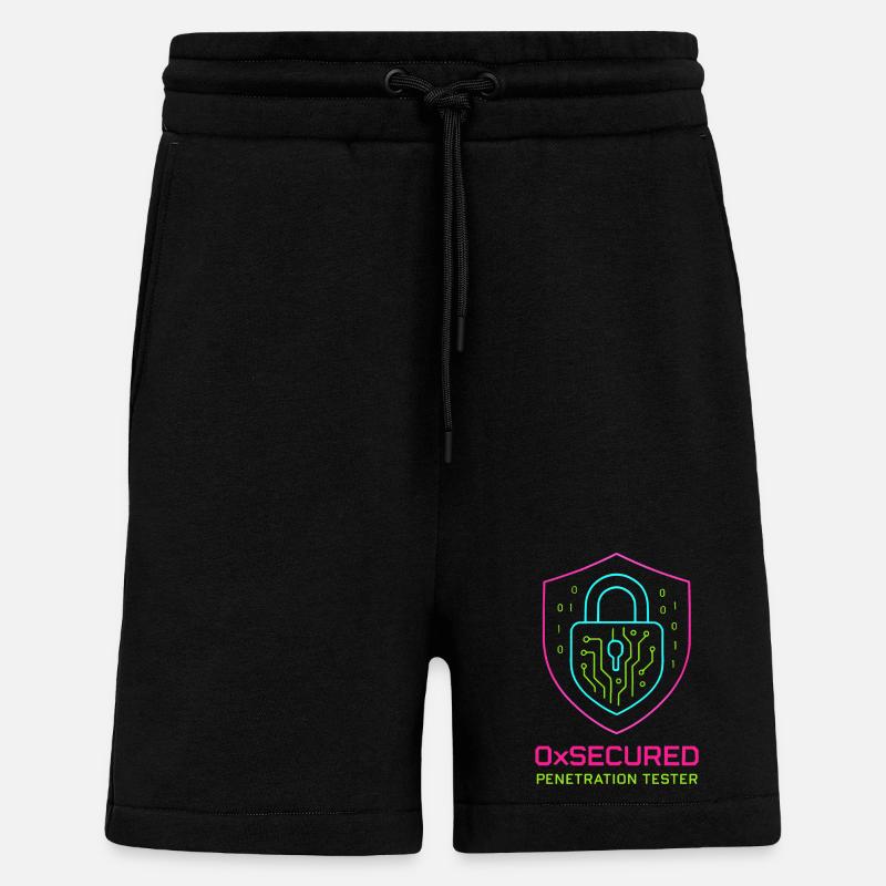 Shield 0xSecure Cyber-Penetrationstester - Shorts - made by SPREAD - SOLID BLACK
