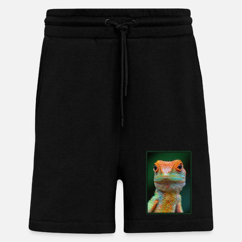 Eidechsen Eidechse - Shorts - made by SPREAD - SOLID BLACK