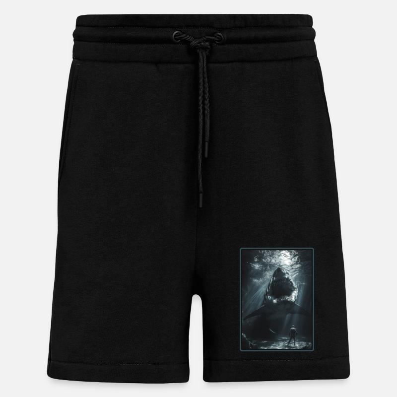 Requins Requin - Short bio décontracté fabriqué en UE - SOLID BLACK