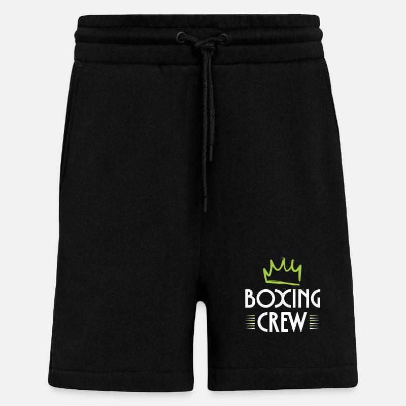 Équipe de boxe - Short bio décontracté fabriqué en UE - SOLID BLACK