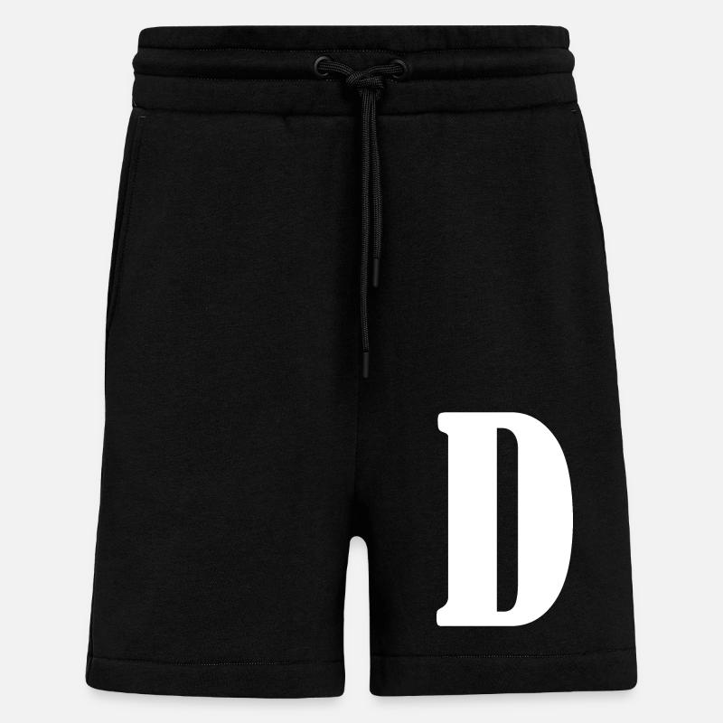 D - Short bio décontracté fabriqué en UE - SOLID BLACK