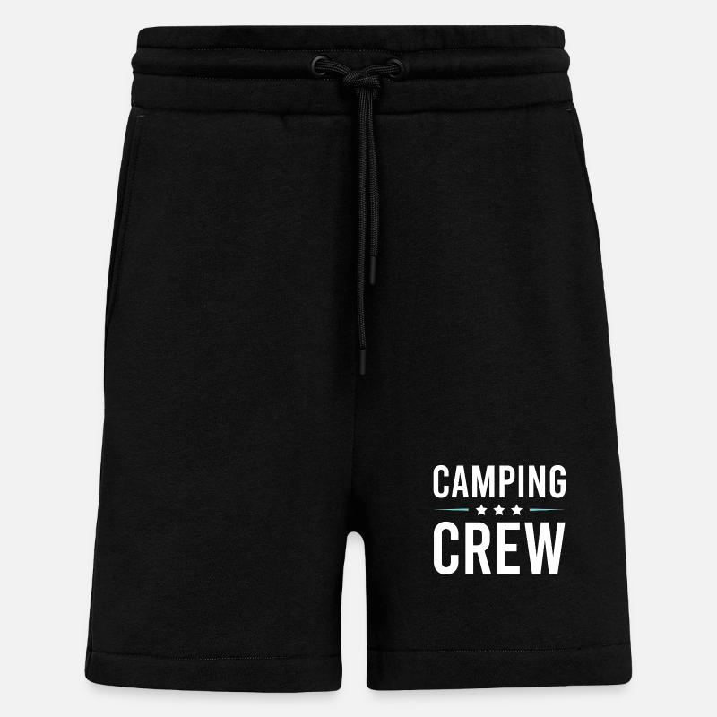 Camping Crew - Shorts - made by SPREAD - SOLID BLACK
