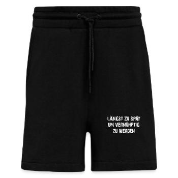 Längst zu spät vernünftig zu werden - Shorts - made by SPREAD - SOLID BLACK - Vorne