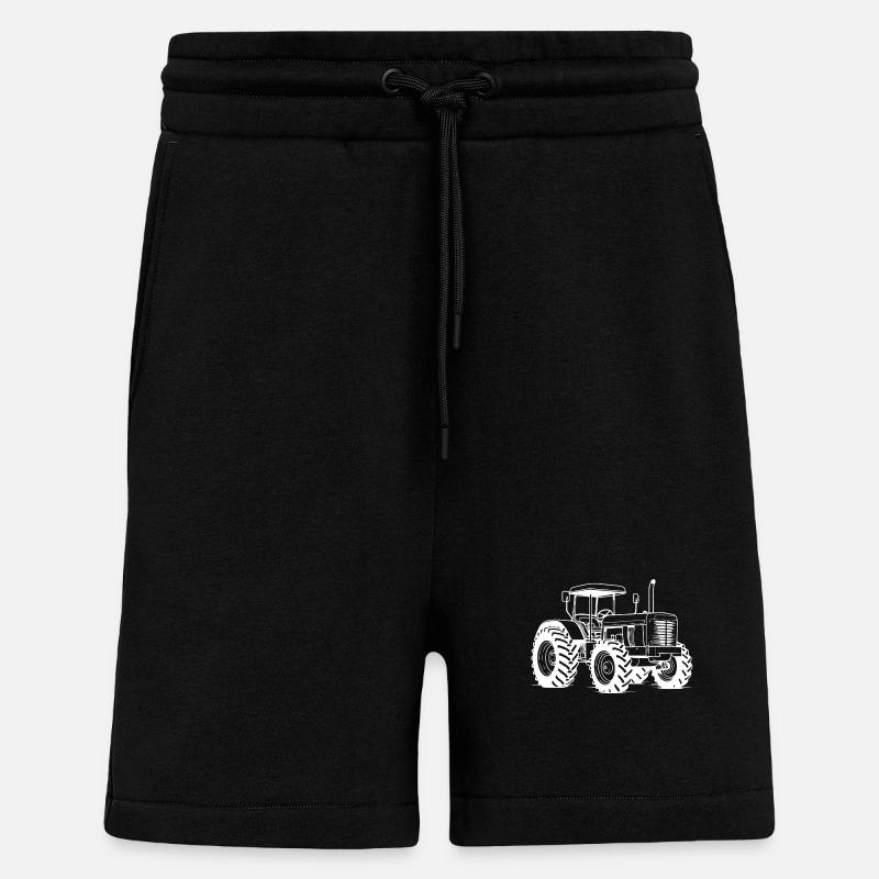 Tractor Symbol Farmer - Shorts - made by SPREAD - SOLID BLACK