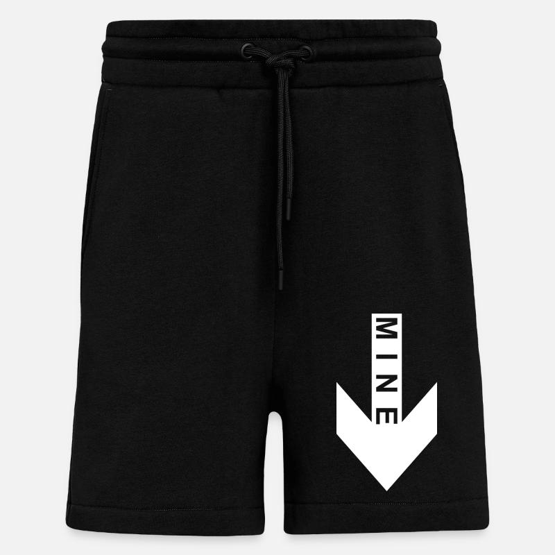 Mine arrow down - Shorts - made by SPREAD - SOLID BLACK