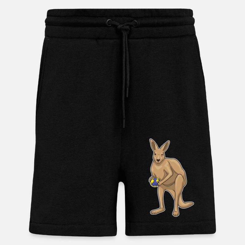 Kangaroo Handball Player Handball - Shorts - made by SPREAD - SOLID BLACK