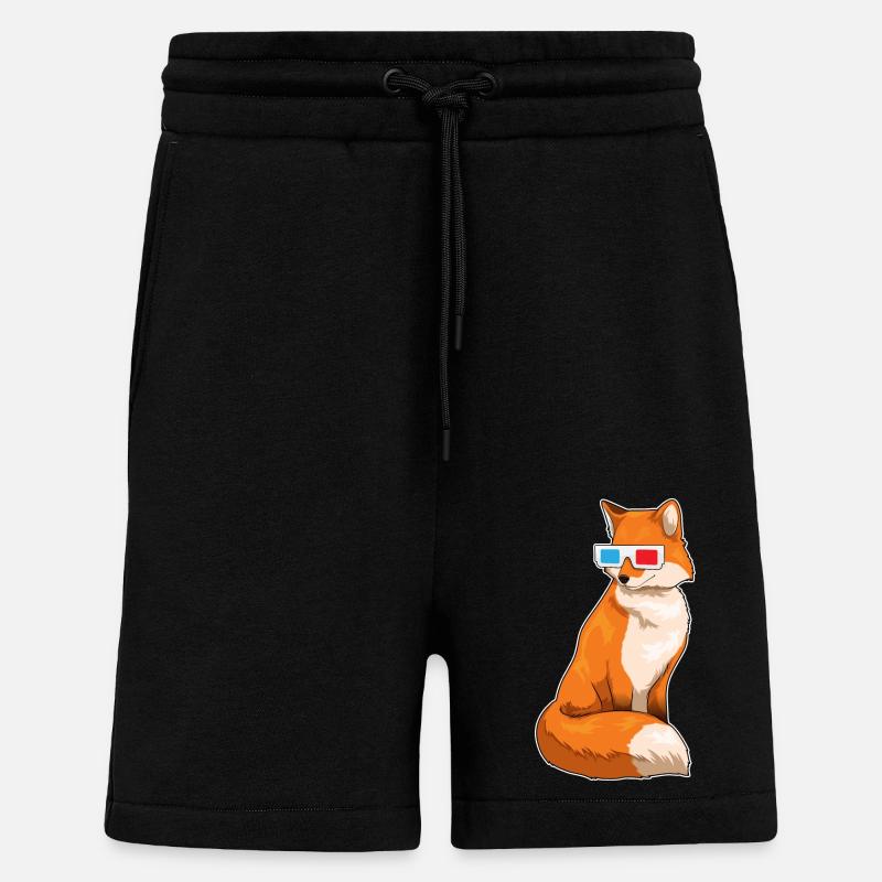 Fuchs Brille - Shorts - made by SPREAD - SOLID BLACK