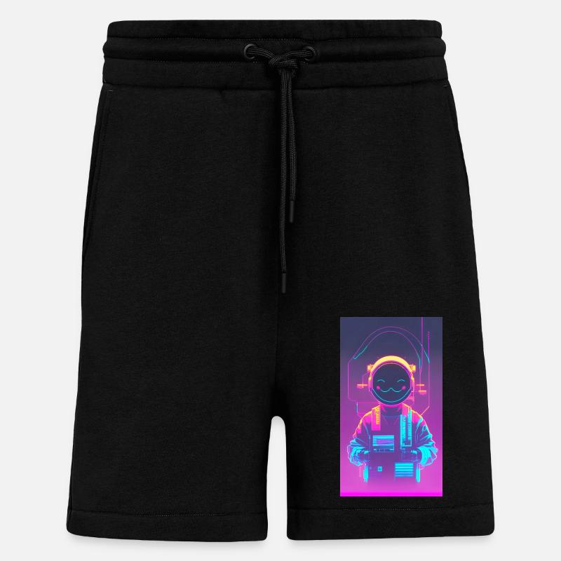 Cyber chill - Shorts - made by SPREAD - SOLID BLACK
