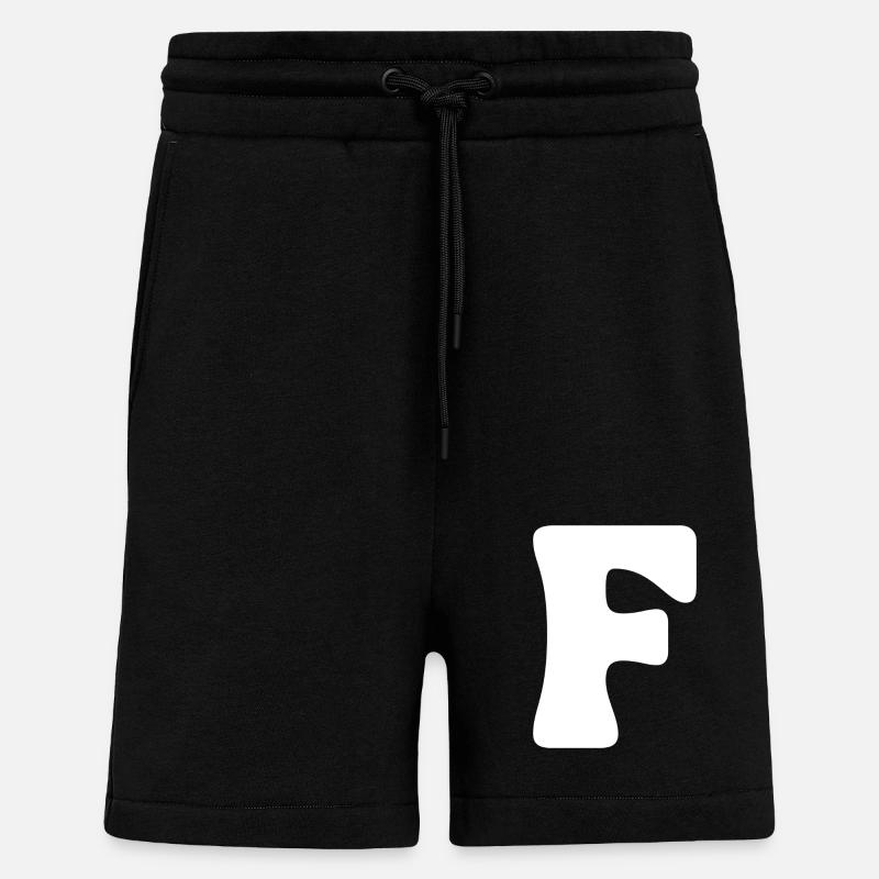 F - Short bio décontracté fabriqué en UE - SOLID BLACK