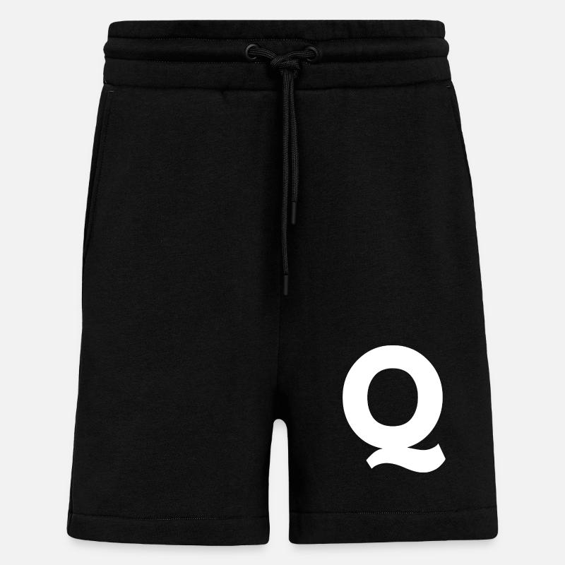 Q - Short bio décontracté fabriqué en UE - SOLID BLACK