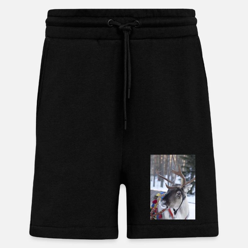 renne - Short bio décontracté fabriqué en UE - SOLID BLACK