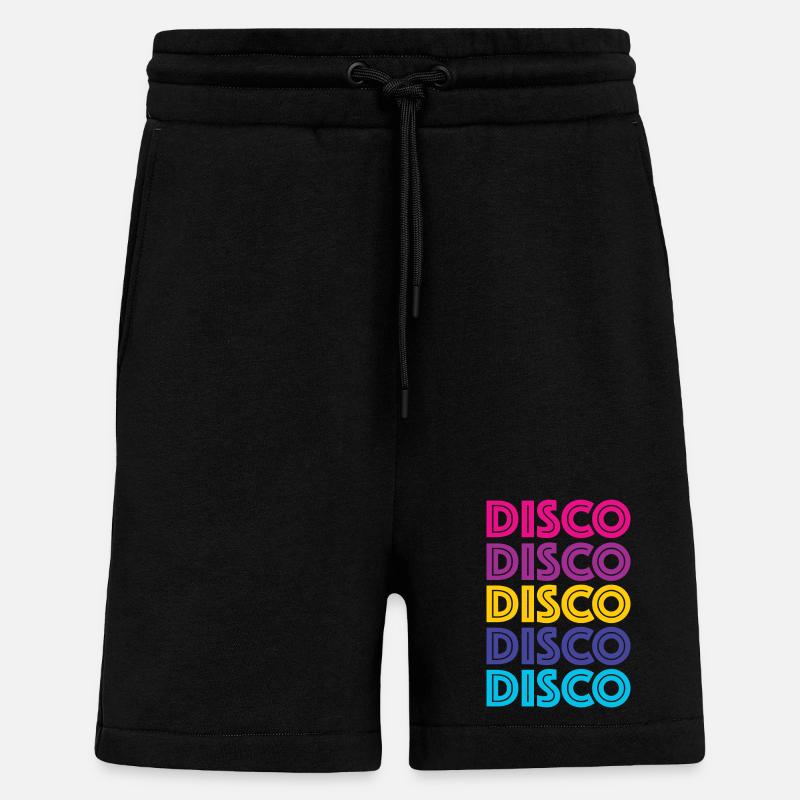 Disco Disco Disco - Short bio décontracté fabriqué en UE - SOLID BLACK