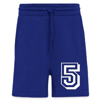 5 fünf Zahl Geburtstag weiß - Shorts - made by SPREAD - Iconic Blue - Vorne