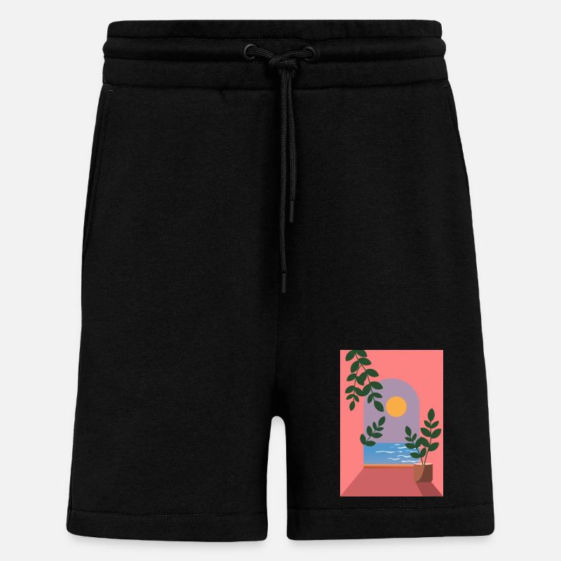 Mediterraner Meerblick - Shorts - made by SPREAD - SOLID BLACK