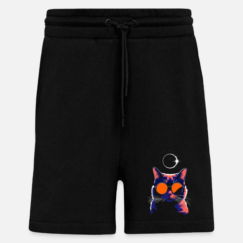 Katze Sonnenbrille Total Eclipse Cat - Shorts - made by SPREAD - SOLID BLACK