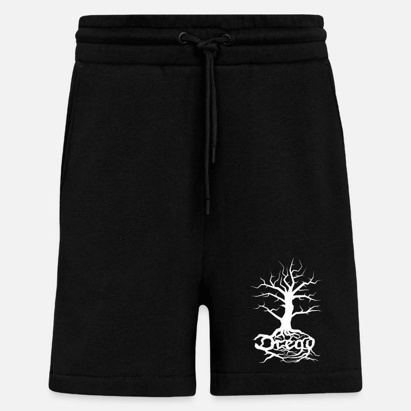 Dread Tree White - Short bio décontracté fabriqué en UE - SOLID BLACK