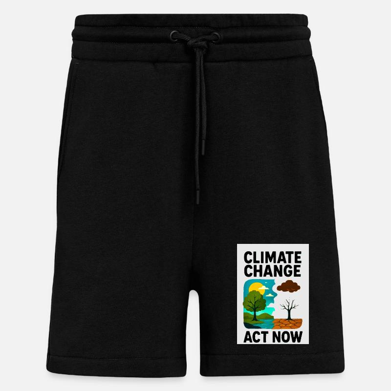 Klimawandel jetzt - Shorts - made by SPREAD - SOLID BLACK