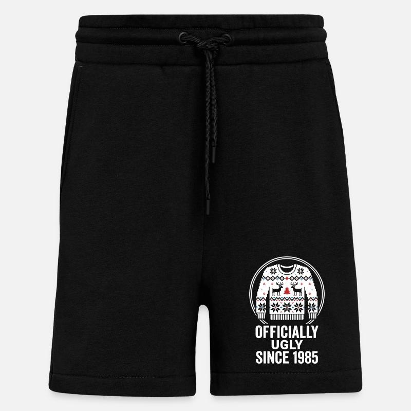 Offiziell Ugly 1985 Weihnachtspullover - Shorts - made by SPREAD - SOLID BLACK