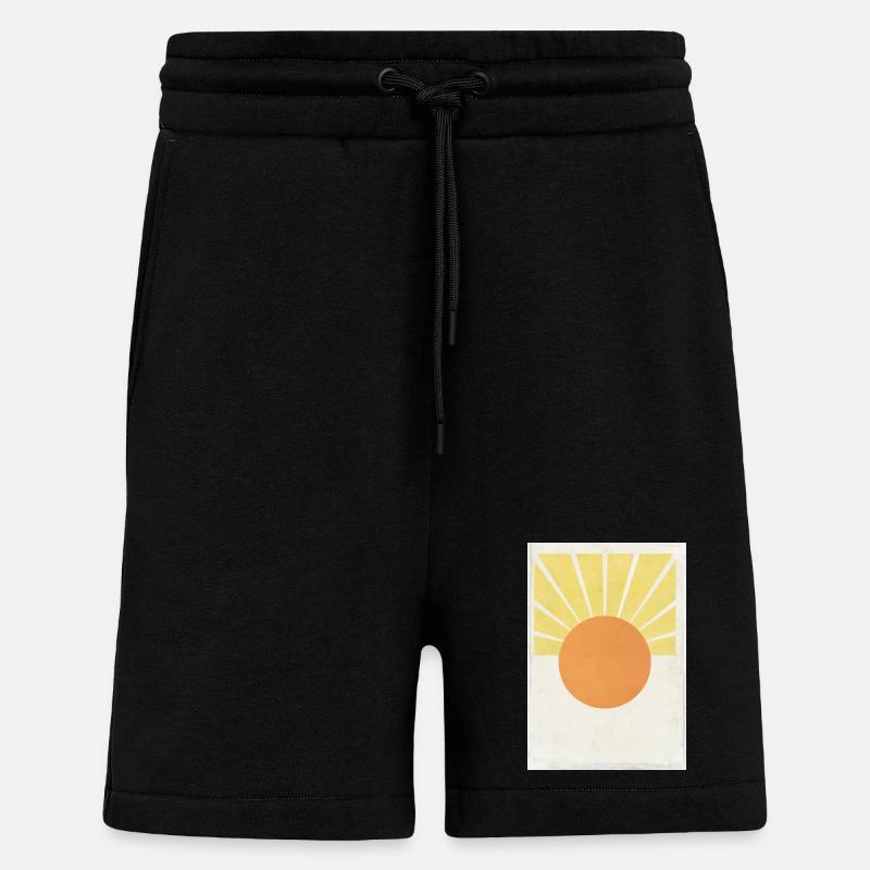 Soleil - Short bio décontracté fabriqué en UE - SOLID BLACK
