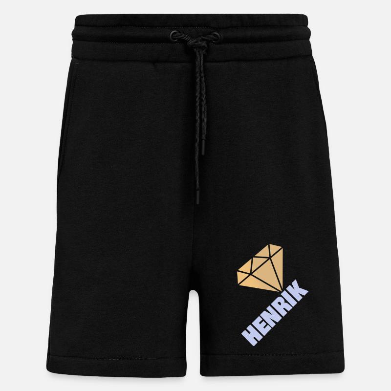 Henrik - Short bio décontracté fabriqué en UE - SOLID BLACK