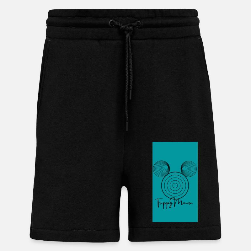 TrippyMouse - Shorts - made by SPREAD - SOLID BLACK